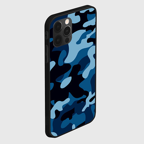 Чехол iPhone 12 Pro Морской хаки / 3D-Черный – фото 2