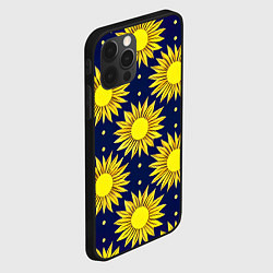 Чехол для iPhone 12 Pro Солнечный паттерн, цвет: 3D-черный — фото 2