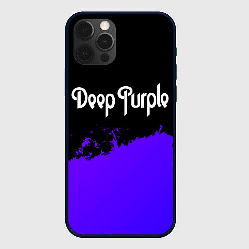 Чехол iPhone 12 Pro Deep Purple purple grunge / 3D-Черный – фото 1