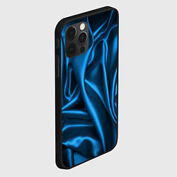 Чехол для iPhone 12 Pro Синий шёлк, цвет: 3D-черный — фото 2