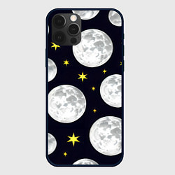 Чехол iPhone 12 Pro Космос лун