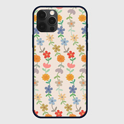 Чехол для iPhone 12 Pro Flowers life, цвет: 3D-черный