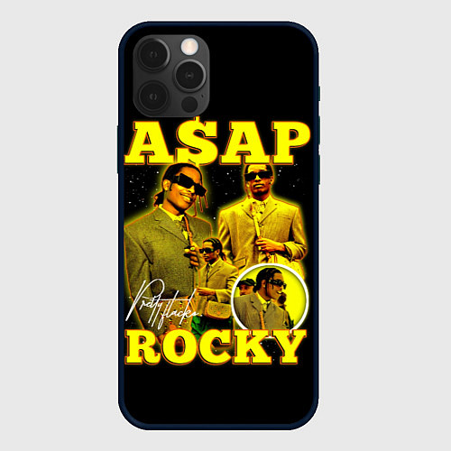 Чехол iPhone 12 Pro Asap Rocky, rapper / 3D-Черный – фото 1