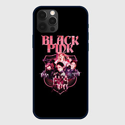 Чехол для iPhone 12 Pro Blackpink k-pop, Блэкпинк, цвет: 3D-черный