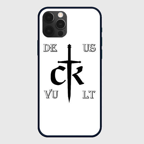 Чехол iPhone 12 Pro Crusader Kings Label / 3D-Черный – фото 1