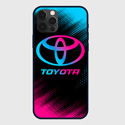 Чехол iPhone 12 Pro Toyota - neon gradient