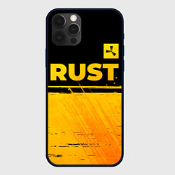 Чехол iPhone 12 Pro Rust - gold gradient: символ сверху