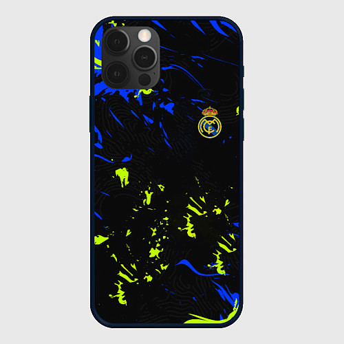 Чехол iPhone 12 Pro Реал Мадрид фк / 3D-Черный – фото 1