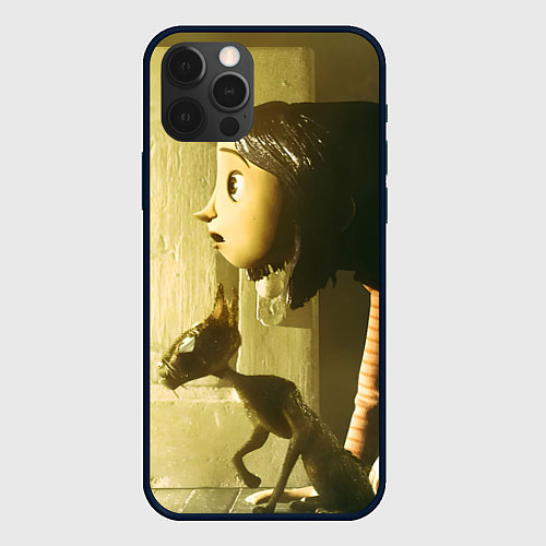 Чехол iPhone 12 Pro Коралина в стране кошмаров дверца / 3D-Черный – фото 1