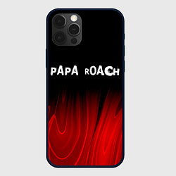 Чехол iPhone 12 Pro Papa Roach red plasma