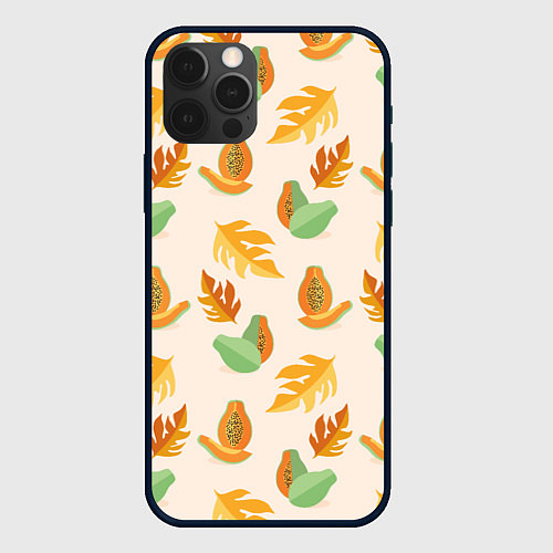 Чехол iPhone 12 Pro Осенняя папайя / 3D-Черный – фото 1