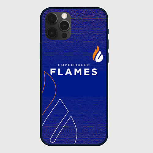 Чехол iPhone 12 Pro Форма Copenhagen Flames / 3D-Черный – фото 1