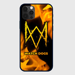 Чехол iPhone 12 Pro Watch Dogs - gold gradient