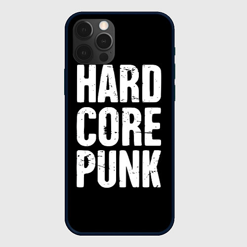 Чехол iPhone 12 Pro Hardcore punk / 3D-Черный – фото 1