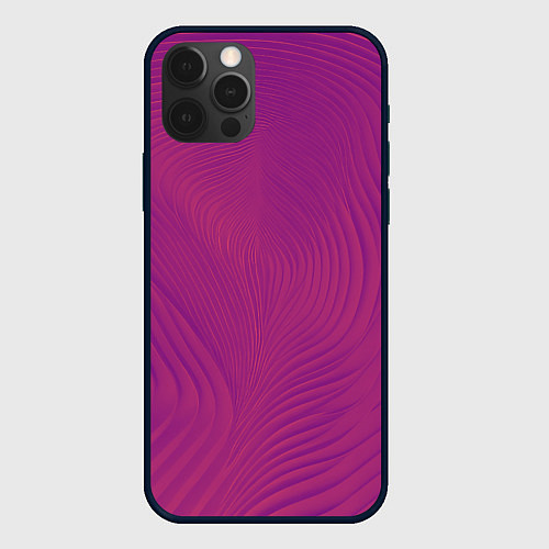 Чехол iPhone 12 Pro Фантазия в пурпурном / 3D-Черный – фото 1