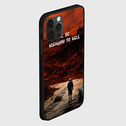 Чехол для iPhone 12 Pro AC DC Highway to hell, цвет: 3D-черный — фото 2
