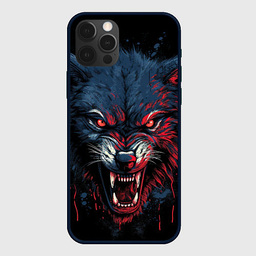 Чехол iPhone 12 Pro Wolf fantasy / 3D-Черный – фото 1