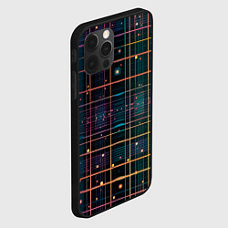Чехол для iPhone 12 Pro Лучи и огоньки, цвет: 3D-черный — фото 2