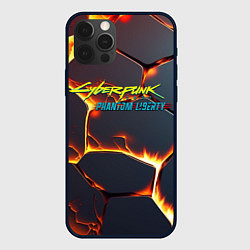 Чехол для iPhone 12 Pro Cyberpunk 2077 phantom liberty logo, цвет: 3D-черный