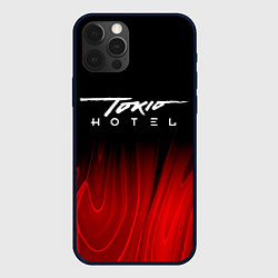 Чехол iPhone 12 Pro Tokio Hotel red plasma