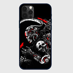 Чехол для iPhone 12 Pro Cyberpunk death, цвет: 3D-черный