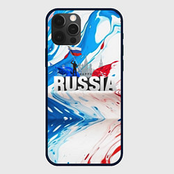 Чехол iPhone 12 Pro Russia abstract