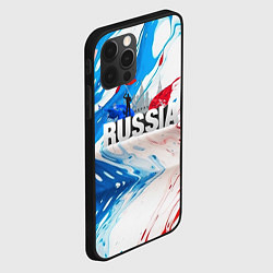 Чехол для iPhone 12 Pro Russia abstract, цвет: 3D-черный — фото 2