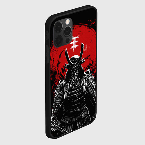 Чехол iPhone 12 Pro Bloody Samurai / 3D-Черный – фото 2