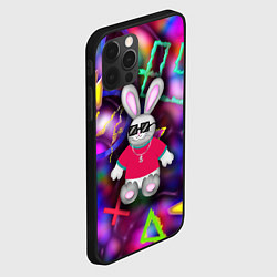 Чехол для iPhone 12 Pro Кролик в футболке, цвет: 3D-черный — фото 2