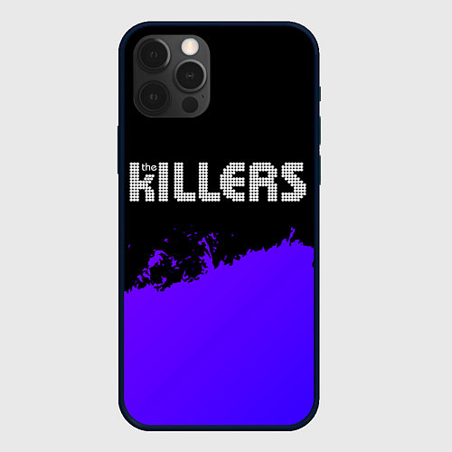 Чехол iPhone 12 Pro The Killers purple grunge / 3D-Черный – фото 1