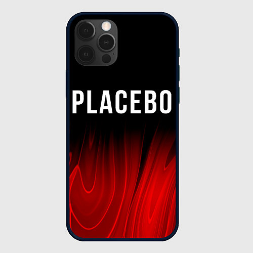 Чехол iPhone 12 Pro Placebo red plasma / 3D-Черный – фото 1