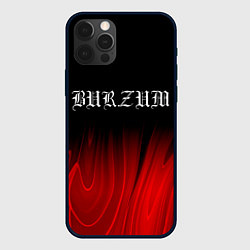 Чехол для iPhone 12 Pro Burzum red plasma, цвет: 3D-черный