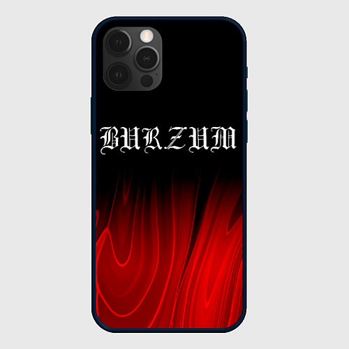 Чехол iPhone 12 Pro Burzum red plasma / 3D-Черный – фото 1