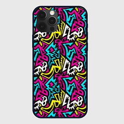 Чехол iPhone 12 Pro Цветные зигзаги Colored zigzags