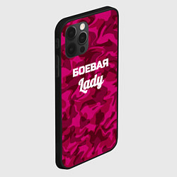 Чехол для iPhone 12 Pro Боевая Lady, цвет: 3D-черный — фото 2