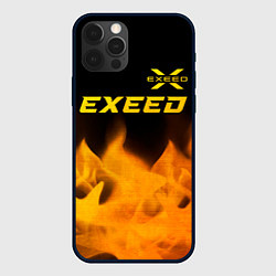 Чехол для iPhone 12 Pro Exeed - gold gradient: символ сверху, цвет: 3D-черный