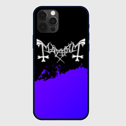 Чехол iPhone 12 Pro Mayhem purple grunge