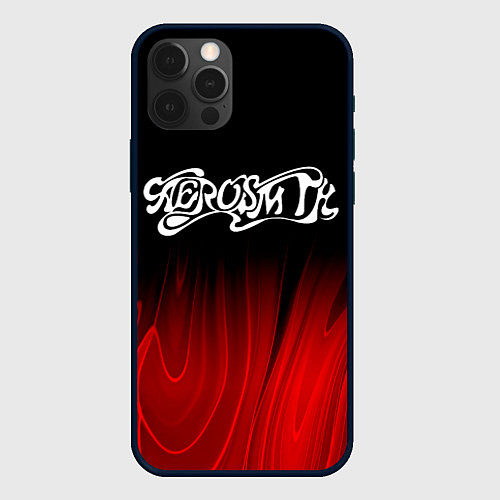 Чехол iPhone 12 Pro Aerosmith red plasma / 3D-Черный – фото 1