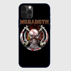 Чехол iPhone 12 Pro Megadeth - боевой череп