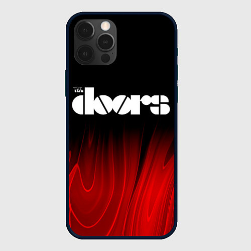 Чехол iPhone 12 Pro The Doors red plasma / 3D-Черный – фото 1