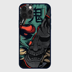 Чехол iPhone 12 Pro Демон самурай - Они