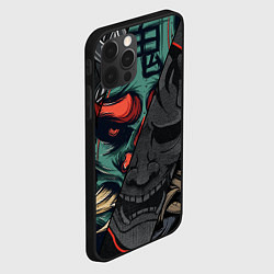 Чехол для iPhone 12 Pro Демон самурай - Они, цвет: 3D-черный — фото 2