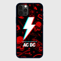 Чехол iPhone 12 Pro AC DC rock glitch