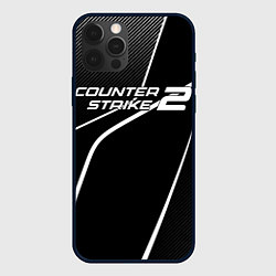 Чехол для iPhone 12 Pro Counter strike 2 - white line, цвет: 3D-черный