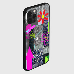 Чехол для iPhone 12 Pro Техника пэчворк, цвет: 3D-черный — фото 2