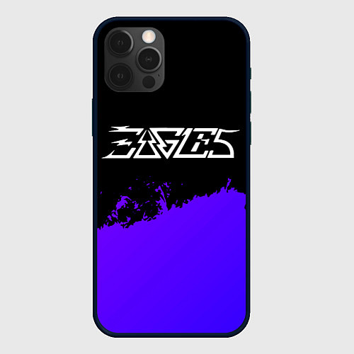 Чехол iPhone 12 Pro Eagles purple grunge / 3D-Черный – фото 1