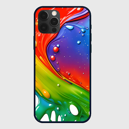 Чехол iPhone 12 Pro Палитра цветов / 3D-Черный – фото 1