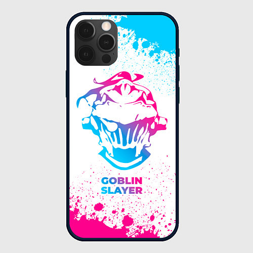 Чехол iPhone 12 Pro Goblin Slayer neon gradient style / 3D-Черный – фото 1