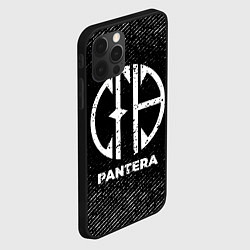 Чехол для iPhone 12 Pro Pantera с потертостями на темном фоне, цвет: 3D-черный — фото 2