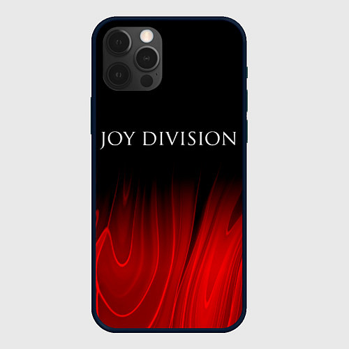 Чехол iPhone 12 Pro Joy Division red plasma / 3D-Черный – фото 1